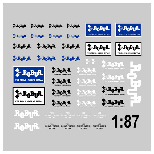 Waterslide decal spur - waterslide, h0