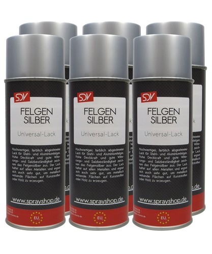 Felgensilber spray 400ml - 6x,