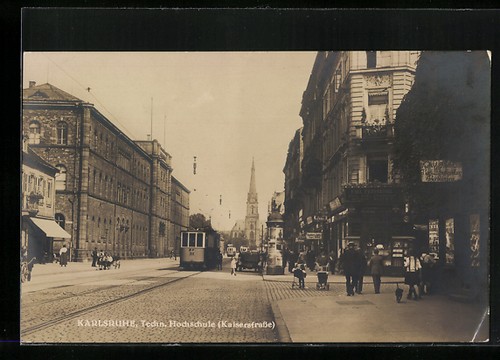 Karlsruhe technische - ak, karlsruhe,
