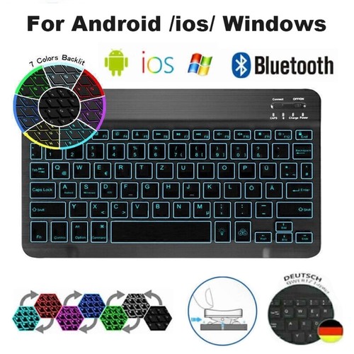 Bluetooth beleuchtete tastatur - beleuchtete,