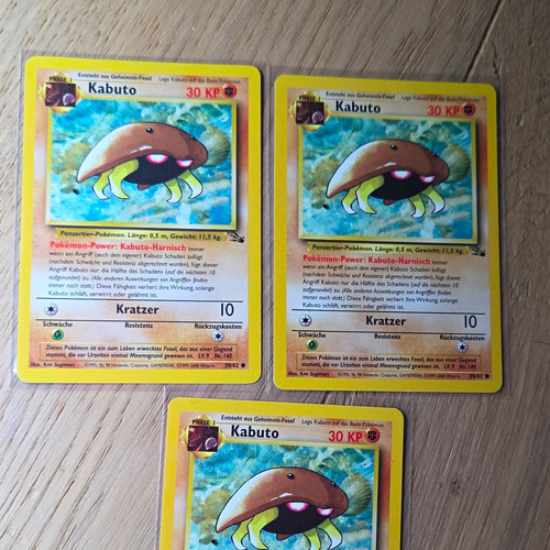 Pokémon tcg fossil kabuto - pokémon,