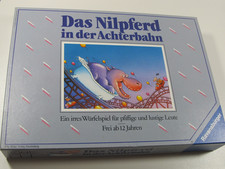 Das NILPFERD in der Achterbahn Ravensburger Brettspiel 1988