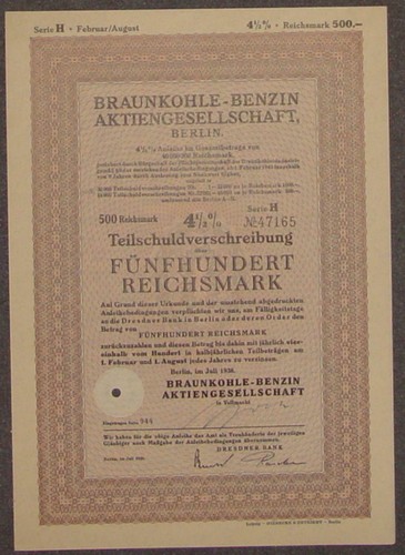 Braunkohle-Benzin