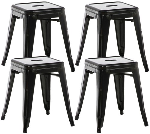4er set hocker armin schwarz - set,