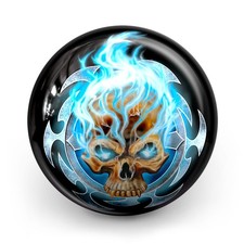 Bowling Ball OTB Flaming Blue