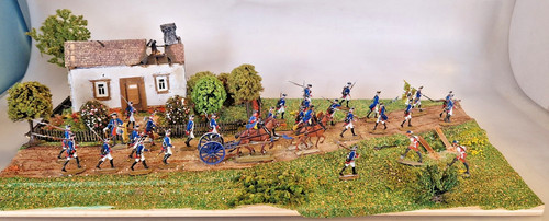 Zinnfiguren diorama preussen - diorama,