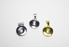Anhänger mit Öse für Kette Lederband 18mm Wechselknopf System Chunk Click Button