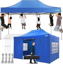 COBIZI Pavillon 3x4,5 Wasserdicht Faltpavillon mit 4 Seitenwand Popup Partyzelt