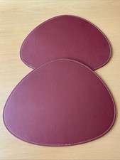 Tischset Leder Bordeauxrot Dækkeserviet