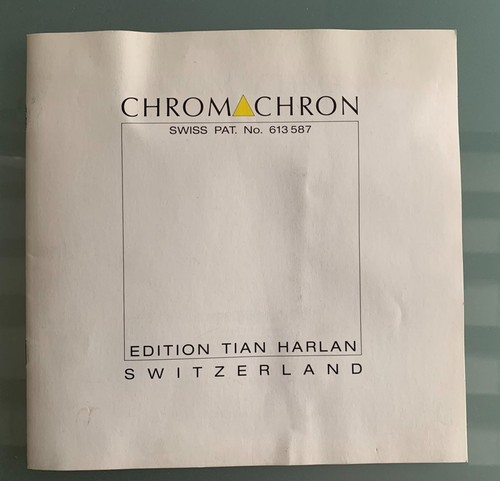 Original chromachron katalog - original,