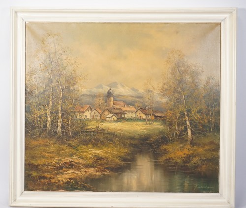 Großes älteres original - , Öl
