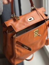 Handtasche leder dotti rom - leder,