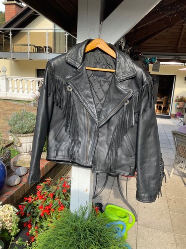 Motorrad lederjacke mit - motorrad,