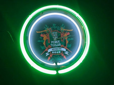 Vintage seltene Hitachi Power Tooler Wanduhr mit NEON-Beleuchtung 80/90 er Jahre