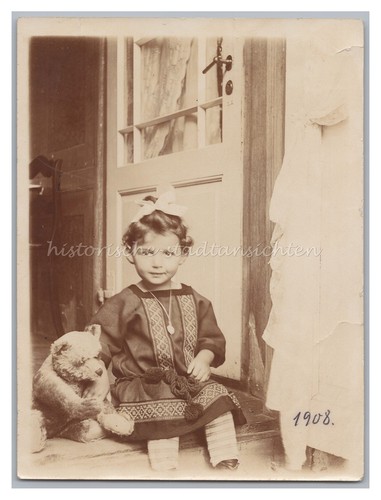 Mädchen mit teddy - mädchen, 1908