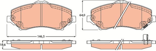 Trw gdb4605 bremsbeläge für - bremsbeläge,