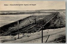 13646387 - 4401 Moehlau Golpa Braunkohlegrube Tagebau mit Bagger Bergbau