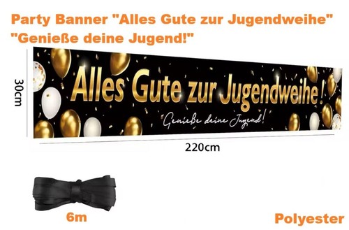 Party banner alles - "alles, gute