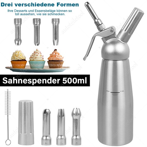 Sahnespender 500ml 3 - 500ml, m.
