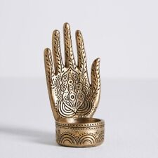 Buddha Hand Teelichthalter Ornamente Wohndeko Gold Geschenkidee