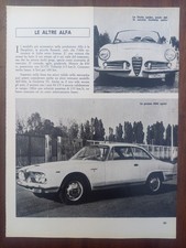 Alfa Romeo 2600 Sprint Bertone Coupe, Giulia Spider, Abbildung, 1965
