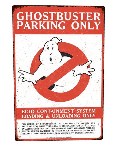 Ghostbuster parking only - ghostbuster,
