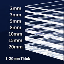 Transparent Acrylglas Platte 1/1.5/2/3/4/5/6/8/10/12~20mm dicke Plastikplatte