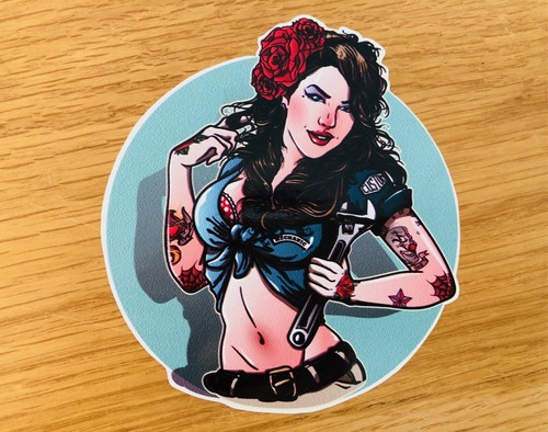 Tattoo pin girl aufkleber - girl,