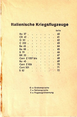 Italienische kriegsflugzeuge - italienische,