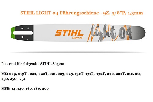 Stihl führungsschiene light - stihl,