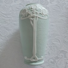 Vase Königlich Tettau Jugendstil Dekor Bisquitporzellan Top!