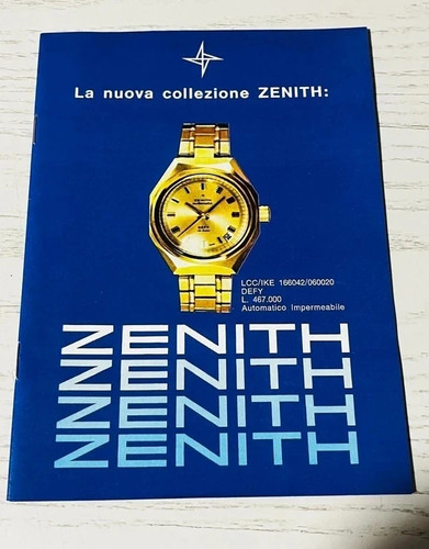 Zenith vintage uhren katalog - zenith,