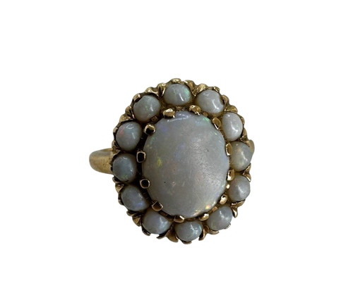 Massiver cluster ring karat - massiver, 10
