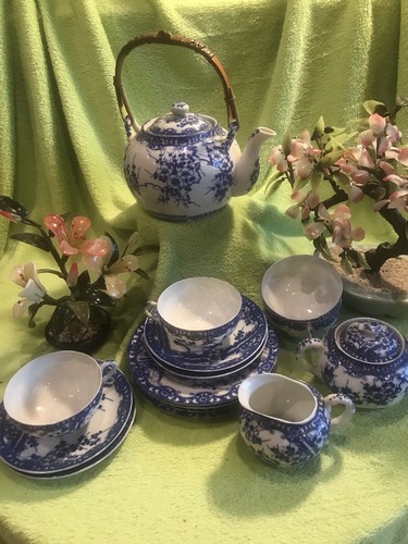 Teeservice china blau - teeservice,