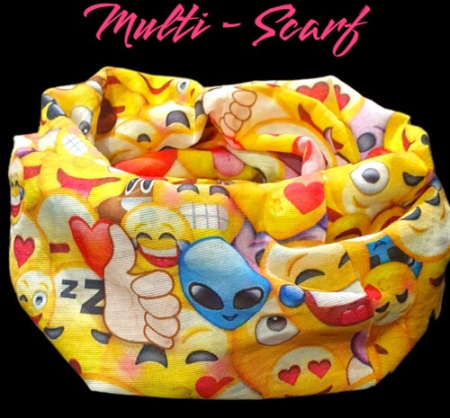 Emoji multifunktionstuch - emoji,