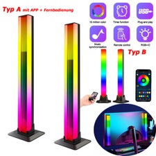2Tlg LED Lightbar RGB Gaming Lampe Ambiente Licht Bar TV Hintergrundbeleuchtung