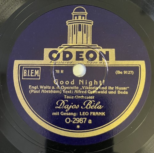 78rpm dajos bela leo - dajos, monossen