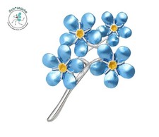 Brosche Vergissmeinnicht