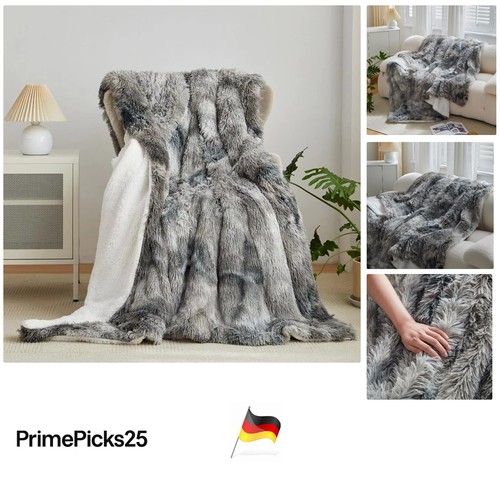 Kunstfelldecke stück - kunstfelldecke,