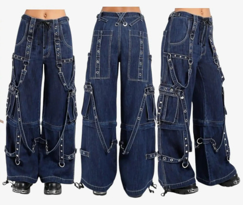 Handmade gothic punk blue - punk,