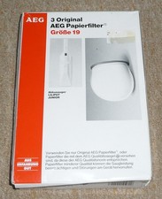 AEG 3 Papierfilter Größe 19