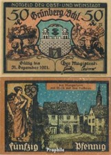 Banknoten Grünberg in