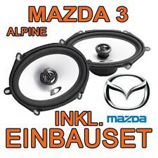 Alpine Lautsprecher für Mazda 3 BOXEN SET 5x7er EINBAU ZUBEHÖR TÜR Auto KFZ
