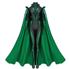 Thor 3 Ragnarok Hela Erwachsene Kinder Jumpsuit Cape Superhero Bodysuit Kostüm