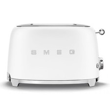 Smeg Toaster TSF01WHMEU 50er Retro Style, 2 Scheiben, 950 Watt, Edelstahl