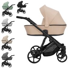ARIZO Kinderwagen 2in1/3in1/4in1 Öko-Leder&Stoff – Cosmo I-Size-Sitz-Isofix Base