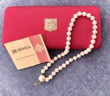 Edle Majorica Perlenkette 51,5 cm echt Gold-Verschluss Vintage neuwertig