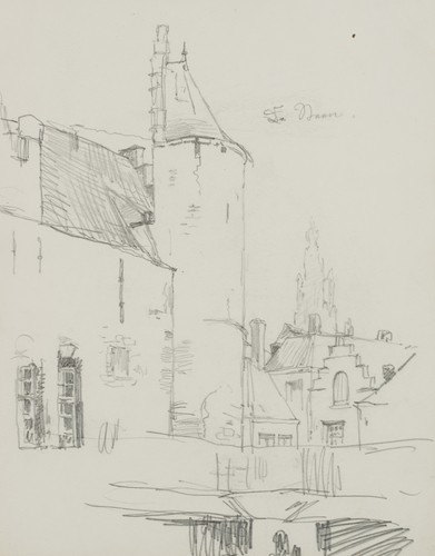 Altstadt bleistift realismus - bleistift,