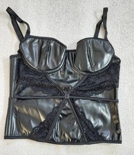 Lederimitat Korsage Bustier