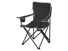 CRIVIT Campingstuhl, faltbar (Schwarz) - B-Ware neuwertig